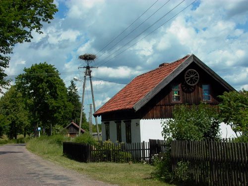 Haus mit Storch